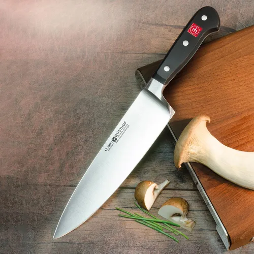 Vista 3 de WÜSTHOF Cuchillo de chef clásico de 8 pulgadas, negro, 8 pulgadas