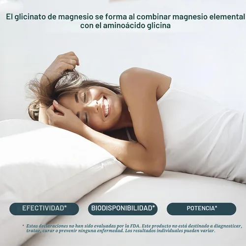 Vista 7 de Bisglicinato de Magnesio VIZANA - Quelato Albion® TRAACS® 100% puro - 330 mg de magnesio elemental - 180 cápsulas veganas