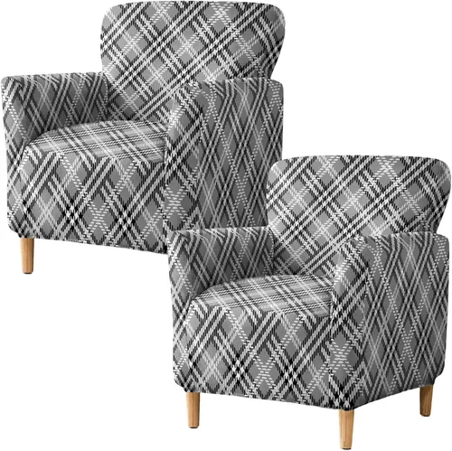 Vista 56 de HAOYONG - Funda elástica de terciopelo para silla de banquete, fundas para sillas de 1 pieza, fundas para sillones de sofá, funda suave para sillón