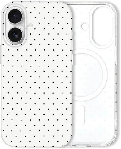 Vista 203 de Hython Funda para iPhone Air, diseño estético de lunares lindos, funda simple de 6.5 pulgadas, delgada, antiarañazos, parachoques de TPU suave, a