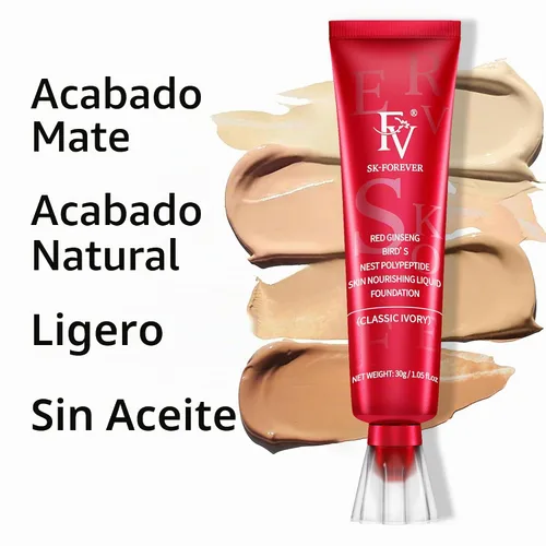 Vista 6 de FV Paquete de 2 bases impermeables, base ligera y de cobertura media con acabado mate, control de aceite, maquillaje líquido de larga duración