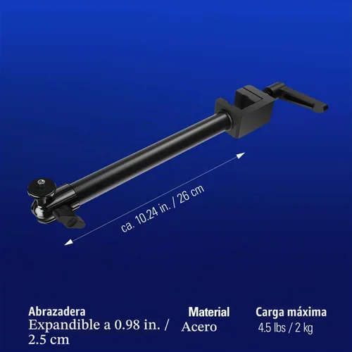 Vista 4 de Elgato Solid Arm, Holding Arm with Padded Clamp