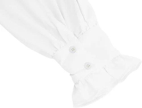 Vista 4 de Bbalizko Camisa de disfraz renacentista con volantes para hombre, pirata, vikingo, vampiro, gótico, victoriano, medieval, escocés, tops