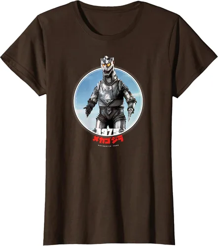 Vista 41 de Godzilla Mechagodzilla 1975 Icons of Toho T-Shirt Asphalt Grey