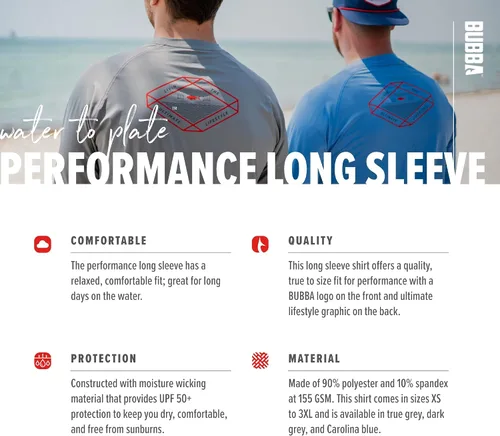 Vista 5 de BUBBA Ultimate Lifestyle Performance Long Sleeve Shirt