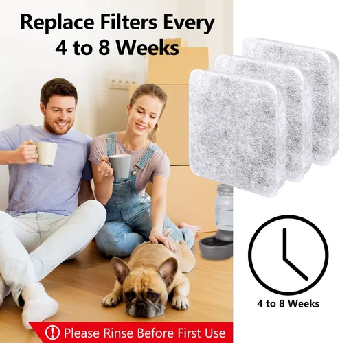 Vista 6 de Filtro de agua de repuesto para perros, filtro de agua para perros, filtro de agua para mascotas compatible con cuencos de agua automática por