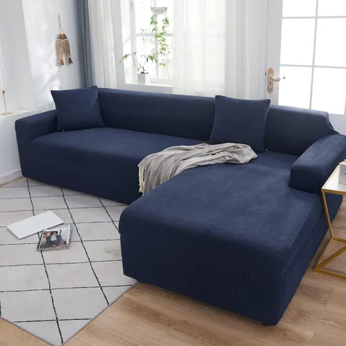 Vista 15 de Aedlcal Fundas para sofá, fundas para sofá modular, 2 piezas, fundas elásticas de jacquard para sofá, funda antideslizante en forma de L para sala