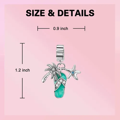 Vista 6 de GOINEVA - Dije de girasol con forma de sol, estrella, luna, elefante, para pulsera, collar de plata de ley 925, dije de corazón de amor, dijes