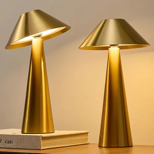 Vista 10 de Bojim Lámpara de mesa inalámbrica recargable, luces LED de mesa inalámbricas, funciona con pilas, táctil para 3 colores regulables, impermeable IP54