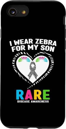Vista 18 de I Wear Zebra for My Son Rare Disease Awareness Day 2026 Case for iPhone 17