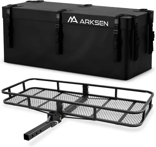 Vista 18 de Canasta de carga plegable de ARKSEN, receptor de enganche de 2", 60" de ancho