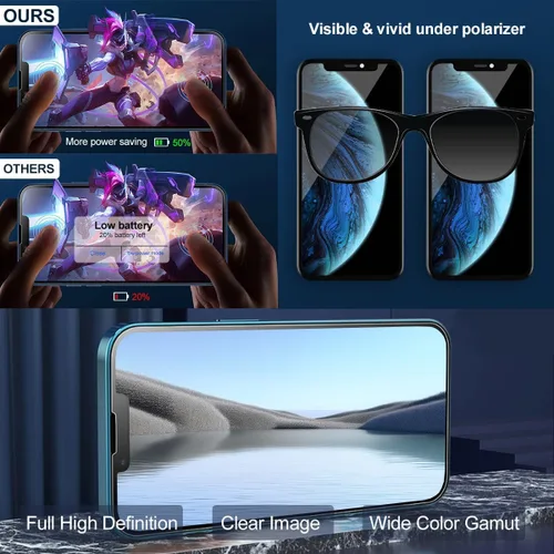 Vista 5 de EFAITHFIX para iPhone 11 Reemplazo de pantalla COF de 6.1 pulgadas, marco de pantalla LCD, ensamblaje de pantalla táctil 3D, digitalizador