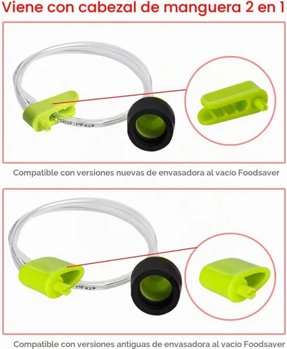 Vista 4 de Manguera de accesorios compatible con FoodSaver, manguera de accesorios compatible con FA2000, FM2000 y FM2100 GM FAX12 000