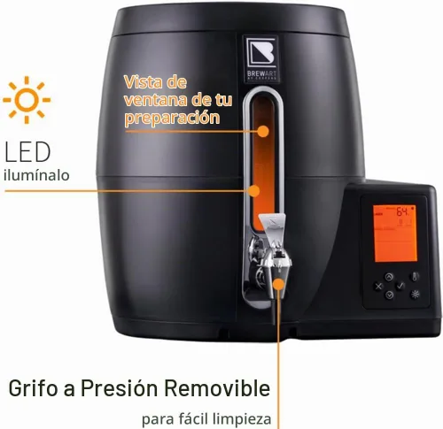 Vista 4 de Totalmente automatizada cerveza sistema de preparación, Negro