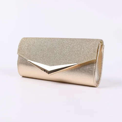 Vista 2 de XIEJIAJD Bolso de mano de moda para mujer, bolsos de noche para boda, formal, graduación, bolso con solapa con purpurina