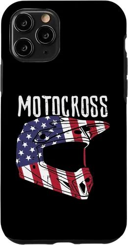 Vista 10 de Casco de motocross para iPhone 15 con bandera de Estados Unidos para motocross, patriótico, motociclista, para hombres y niños