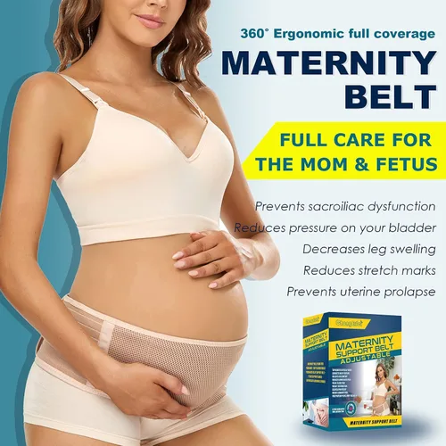 Vista 6 de ChongErfei Soporte posparto 3 en 1 – Cinturón de recuperación para vientre/cintura/pelvis, faja adelgazante + cinturón de maternidad, banda