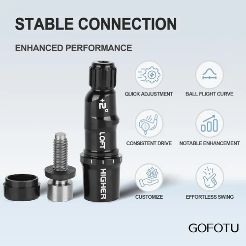 Vista 5 de Golf Shaft Adapter Sleeve .335 Tip Driver Fairway RH Compatible with Taylormade Qi4D,Qi35,Qi10,M1 M2 M3 M4 M5 M6 SIM SIM2 R15, Stealth2