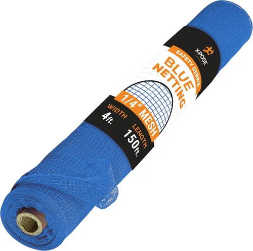 Vista 48 de Xpose Safety Red de seguridad para construcción de Xpose Safety - Rollo de material temporal de 150 pies, malla de 1/4" para cerca de andamio