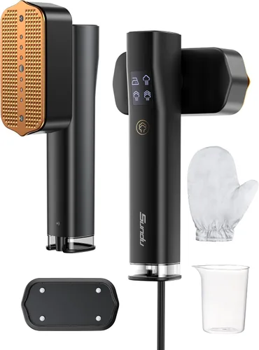 Vista 8 de Sundu - Vaporizador portátil 2 en 1 para ropa, vaporizador y plancha de viaje 2 en 1, calentamiento rápido de 15 segundos, tanque de agua de 3.5 fl