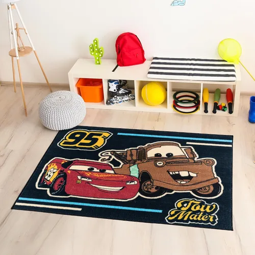 Vista 6 de Gertmenian Disney Pixar Cars 28024 - Alfombra interior de 3 x 5 pies, antideslizante, ideal para niños en dormitorio, sala de juegos, aula
