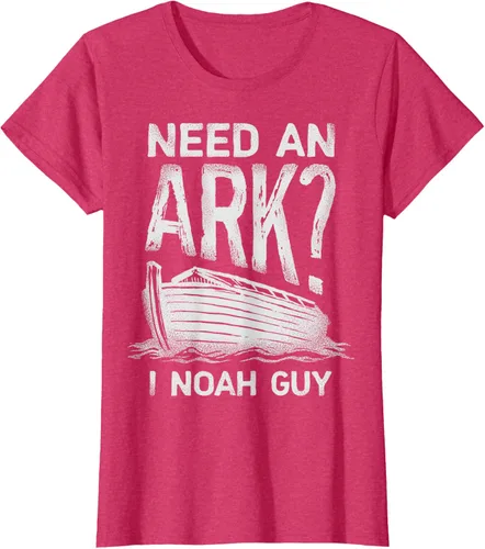 Vista 12 de Need an Ark I Noah Guy Funny Christian Men Women Pun Humour T-Shirt Negro