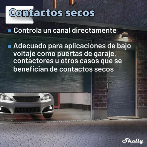 Vista 3 de Shelly Plus 1 UL Interruptor de relé inteligente WiFi con contactos secos Automatización del hogar Puerta de enlace Bluetooth Compatible