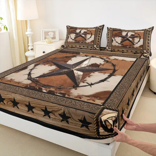 Vista 31 de Bonita sábana bajera ajustable para niños, tamaño individual, juego de ropa de cama rústica de pollo, decoración de dormitorio para niños y adultos