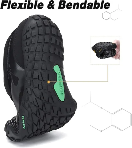 Vista 4 de SAGUARO Men's Women's Barefoot Minimalist Shoes Athletic Hiking Water Shoes for Aqua Swimming Trail Running Cross Training