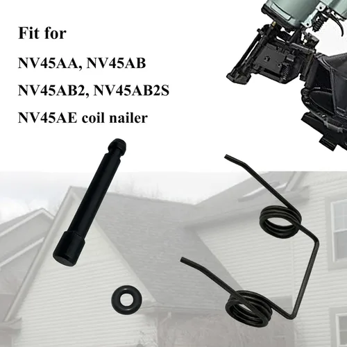 Vista 4 de Juego de 10 resortes alimentadores de clavadoras 877761 para clavadoras de bobina para techos de bobina, compatible con clavadoras de bobina NV45AA