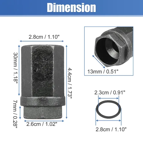 Vista 6 de X AUTOHAUX Kit de toma de juntas tóricas de sellos de copa de pezón diésel de 6.0L para rieles de aceite Ford 6.0L 2003-2007 Riel de aceite de alta