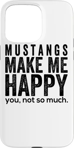 Vista 30 de Funda de regalo para iPhone 13 Pro Mustangs make me happy you not so much funny Horse