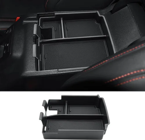 Vista 9 de CDEFG 2 unidades para Ford Bronco Sport 2025 2026 Organizador de consola central para tablero 2025 2026 Ford Bronco Sport 13.2 pulgadas pantalla
