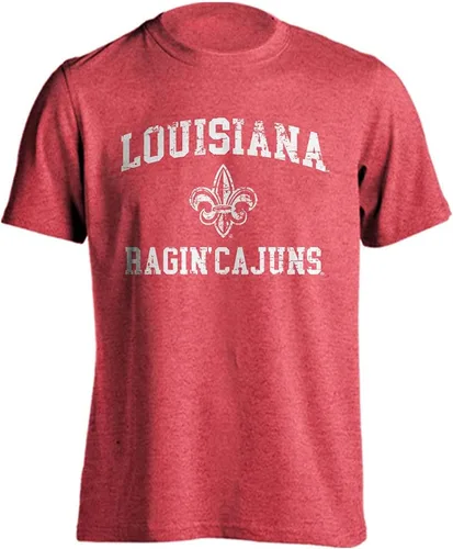 Vista 143 de Sport Your Gear NCAA Camiseta de manga corta retro con licencia oficial de aspecto desgastado para el día del juego, camiseta de espíritu deportivo