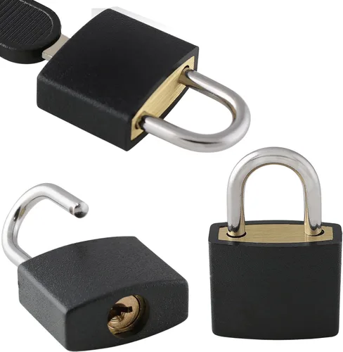 Vista 3 de 6 unidades, cerraduras de maleta, candado pequeño, cerradura de casillero con llave, mini cerraduras con llaves, perfecto para asegurar mochilas