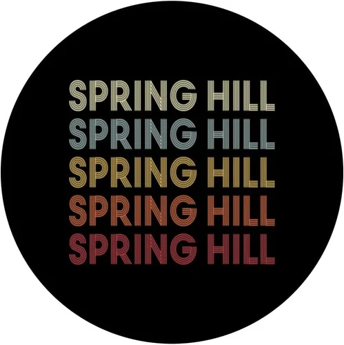 Vista 3 de Spring Hill Florida Spring Hill FL Retro Vintage Text PopSockets Swappable PopGrip