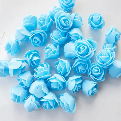 Vista 2 de Luvhua Flores de espuma a granel, rosas artificiales de espuma para manualidades, regalos de oso para el día de San Valentín, cumpleaños, decoración