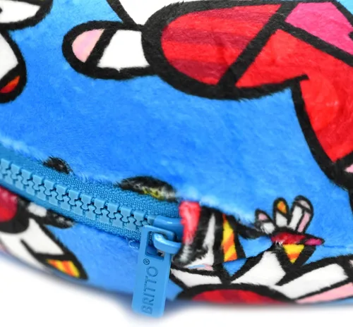 Vista 5 de BRITTO Romero - Almohada de cuello de espuma viscoelástica de viaje - corazones voladores