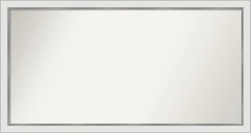 Vista 470 de Amanti Art Espejo personalizado, espejo de baño estrecho Alexandria White Wash, espejo de pared o espejo de tocador de baño sobre el fregadero