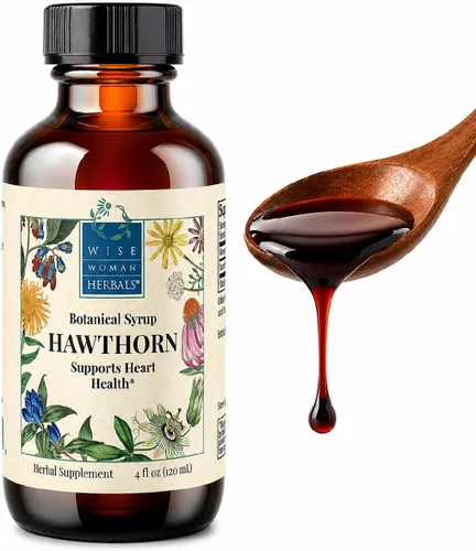 Vista 11 de Wise Woman Herbals Hawthorn Berry Extracto sólido 4:1, fuerza extra sin alcohol, promueve la circulación saludable, protección antioxidante, apoyo