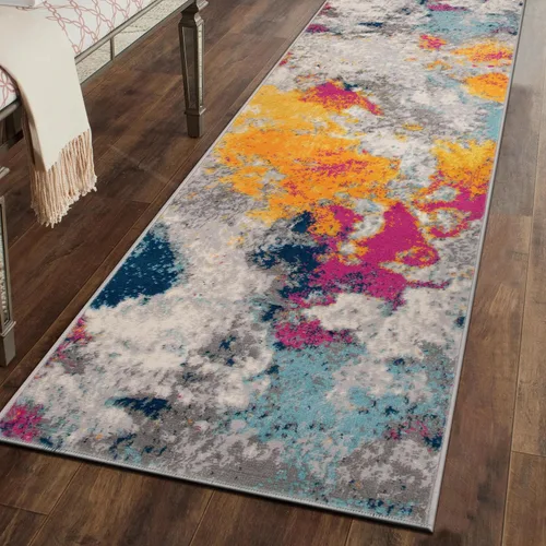 Vista 15 de Rugshop - Alfombra moderna y abstracta de la colección Sky, 2 x 3 pies, multicolor