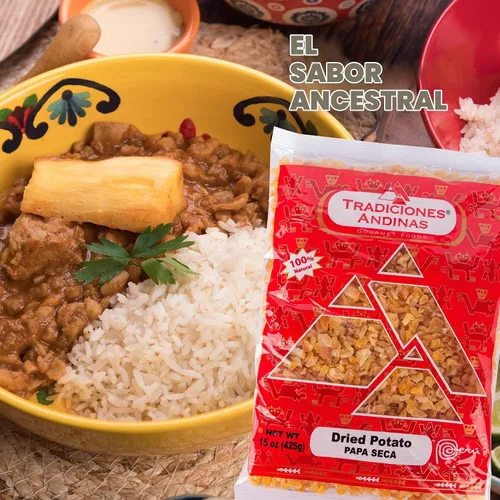 Vista 5 de Tradiciones Andinas Papa Seca Amarilla Peruana 15 oz - Papa Seca Amarilla Peruana, Productos Peruanos en una Bolsa, Producto Peruano