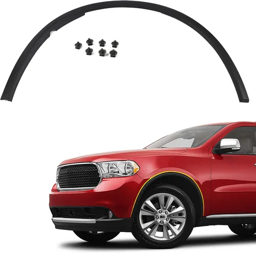Vista 8 de FIONE - Para cubierta de guardabarros de arco de rueda delantera, moldura de acabado compatible con Dodge Durango 2011-2018, ensanchamientos