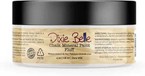 Vista 386 de Pintura para muebles con acabado de tiza Dixie Belle Paint Company - Amatista (4oz) - Pintura mineral de tiza chic púrpura profundo mate