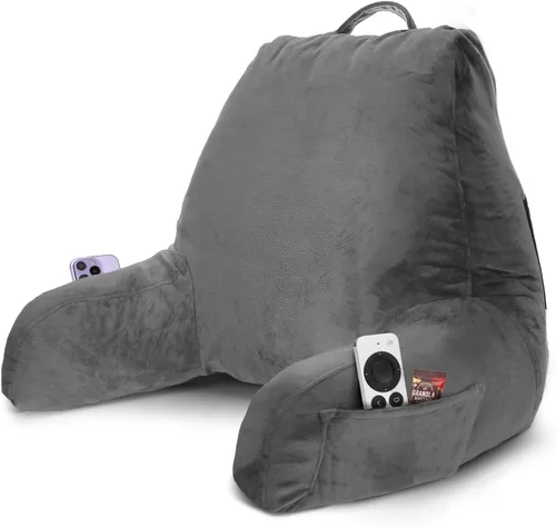 Vista 59 de Nestl Almohada de lectura para niños y adolescentes con espuma viscoelástica triturada, almohadas de respaldo para leer, ver y jugar, uso