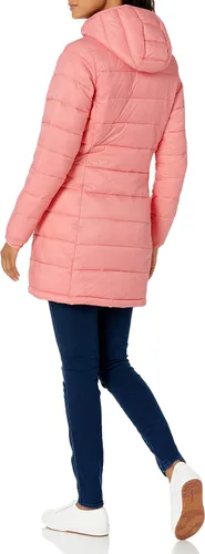 Vista 29 de Amazon Essentials - Abrigo acolchado, ligero y resistente al agua con capucha para mujer, disponible en talla extragrande