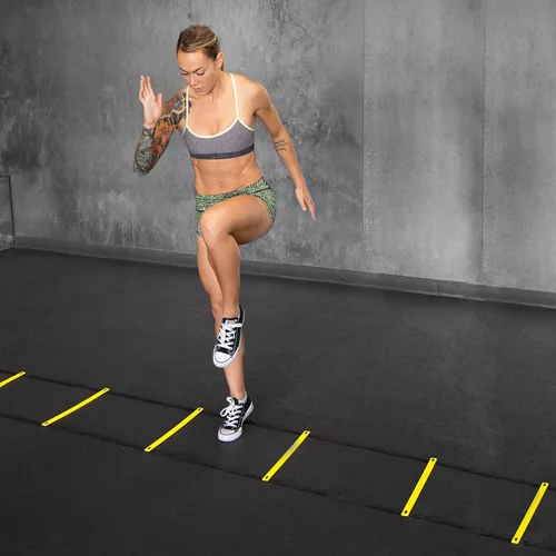 Vista 7 de ProsourceFit Speed Agility Ladder 8, 12 and 20 Rung for Speed Training and Sports Agility Workouts with Free Carrying Bag