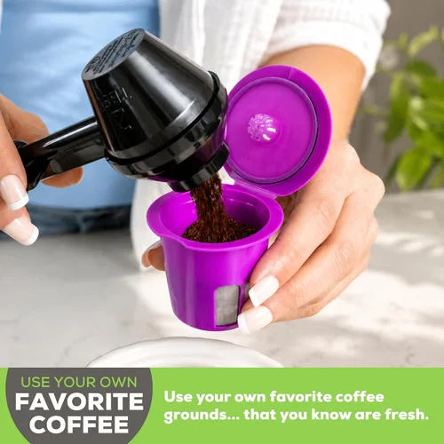 Vista 2 de PERFECT POD Café Flow - Cápsulas de filtro de café reutilizables K-Cup, paquete de 2