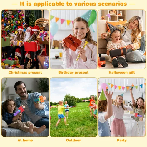Vista 7 de PRETYZOOM Juguete telescópico para niños, broma estirable para la oficina, accesorio de broma, divertido juguete creativo para jugar en interiores
