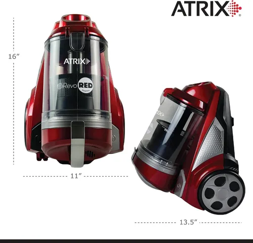 Vista 8 de Atrix AHC-RR Revo Red Canister Aspiradora Sin Bolsa